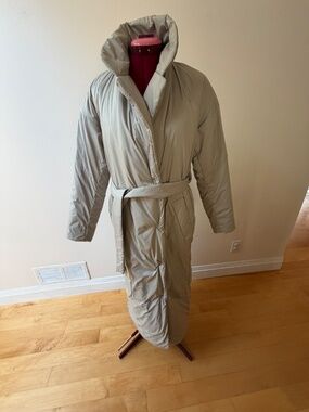 Lululemon Cowl Neck Puffy Insulated Long Wrap Coat Sz.4